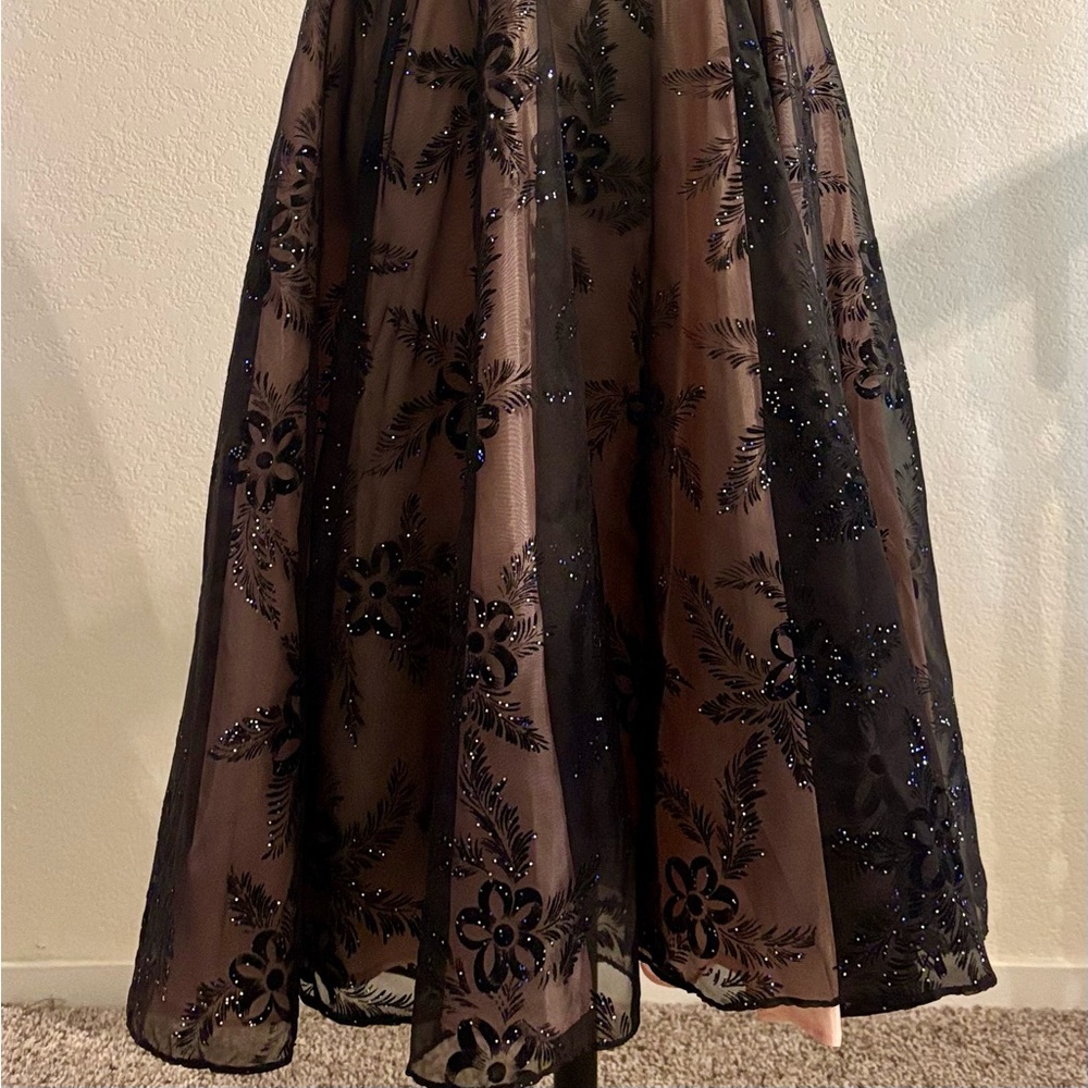 Vintage Evening Swing Dress 1950's Size Small - Picture 7 of 7